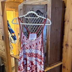 FP Movement by Free People Red and White Jumpsuit